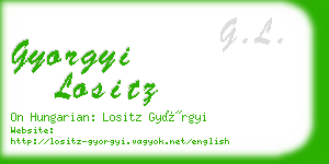 gyorgyi lositz business card